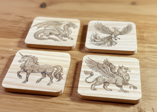 Mythical Beast coaster set Mythical Beast coaster set